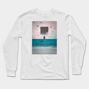 These Quantum Superpositions Always Collapse Into Singular States. Long Sleeve T-Shirt